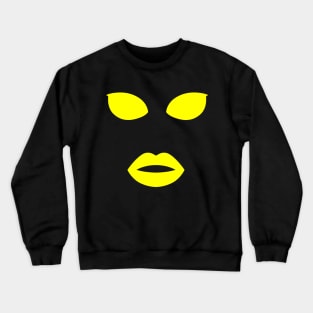 faces eyes yellow mouth Crewneck Sweatshirt